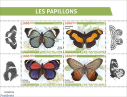 Central Africa 2023 Butterflies, Mint NH, Nature - Butterflies - Centraal-Afrikaanse Republiek