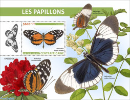 Central Africa 2023 Butterflies, Mint NH, Nature - Butterflies - Flowers & Plants - Zentralafrik. Republik