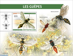 Central Africa 2023 Wasps, Mint NH, Nature - Flowers & Plants - Insects - Zentralafrik. Republik