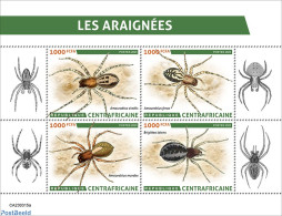 Central Africa 2023 Spiders, Mint NH, Nature - Insects - Repubblica Centroafricana