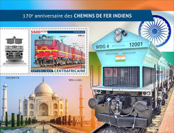Central Africa 2023 Indian Trains, Mint NH, Transport - Railways - Trains