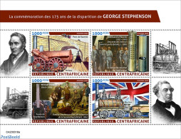 Central Africa 2023 George Stephenson, Mint NH, Transport - Railways - Eisenbahnen