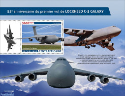Central Africa 2023 Lockheed C-5 Galaxy, Mint NH, History - Transport - Militarism - Aircraft & Aviation - Militaria