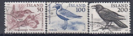 ICELAND 567-569,used,falc Hinged,birds - Usados