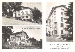 65-CAPVERN LES BAINS-HOTEL DE LA SOURCE-N 603-A/0153 - Sonstige & Ohne Zuordnung