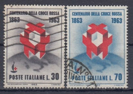 ITALY 1145-1146,used,falc Hinged - 1961-70: Afgestempeld