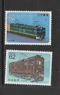 JAPON 1990 TRAINS YVERT N°1789/1790 NEUF MNH** - Trains
