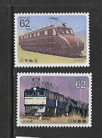 JAPON 1990 TRAINS YVERT N°1848/1849 NEUF MNH** - Eisenbahnen