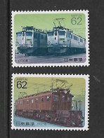JAPON 1990 TRAINS YVERT N°1863/1864 NEUF MNH** - Eisenbahnen