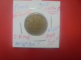 FRANCE 20 FRANCS 1950 "B" G.GUIRAUD Variété 3 PLUMES ASSEZ RARE (A.2) - 20 Francs