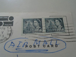 D203244   CPM - Ontario  - Niagara Falls - Stamps QEII  1973 - Chutes Du Niagara