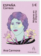 ESPAÑA SPAIN ESPAGNE SPANIEN 2024 -  MUJERES EN EL DEPORTE - ANA CARMONA - NUEVO MNH - Unused Stamps