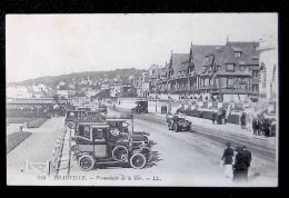 Cp, 14, Deauville, Promenade De La Mer, Automobiles, Publicité: Royal Hôtel, Voyagée 1920 - Deauville