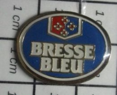 811B Pin's Pins / Beau Et Rare / ALIMENTATION / FROMAGE BRESSE BLEU Un Fromage Du Tonnerre ! - Levensmiddelen