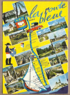 CPSM AUTOMOBILIA - LA ROUTE BLEUE - ROUTE NATIONALE 7 - TB CP Géographique Parcours Paris Marseille 1956 - Altri & Non Classificati