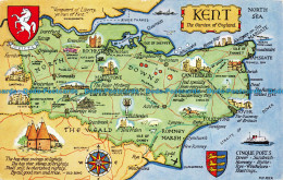 R068773 Kent. The Garden Of England. A Map. Salmon. 1960 - Monde