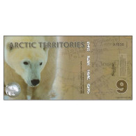 C0025# Territorios Árticos 2011 [BLL] 9 Dólar Polar (SC) - Fiktive & Specimen