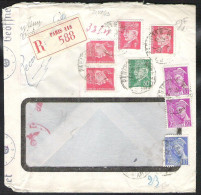 FRANCE Registered Letter 1941 PARIS To Antwerp ? (Belgium) With German Censor Marks - Covers & Documents