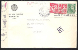FRANCE Letter 1941 PARIS To Antwerp (Belgium) With German Censor Marks - Storia Postale