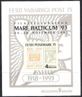 EESTI ESTAND Yvert Bloc 6 ** International Philatelic Exhibition   Stamps On Stamps Cat Value € 22,00 - Estonie