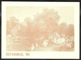ISTANBUL (ancient Scene) Invitation For Istanbul 96 International Stamp Exhibition 2 Different Cards - Turkije