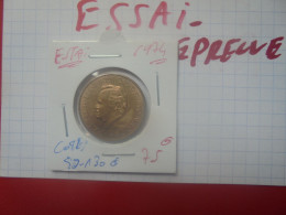 +++ESSAI+++MONACO 10 Francs 1974 AVEC Le MOT ESSAI+++ (A.2) - 1960-2001 Nieuwe Frank