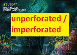 Azerbaijan 2024 CEPT EUROPA Underwater Fauna & Flora Minisheet IMPERFORATED / UNPERFORATED - 2024