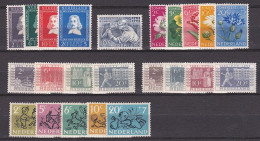 1952 Complete Postfrisse Jaargang NVPH 578 / 600 - Komplette Jahrgänge
