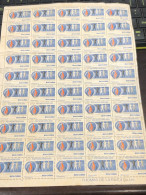 Vietnam South Sheet Stamps Before 1975(15$ Anndes Droits De 1 Honime 1973) 1 Pcs 50 Stamps Quality Good - Viêt-Nam