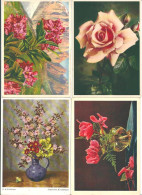 4 Alte Blumenkarten    (7) - Fleurs
