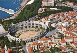 72512768 Pola Pula Croatia Amphitheater Fliegeraufnahme  - Kroatië