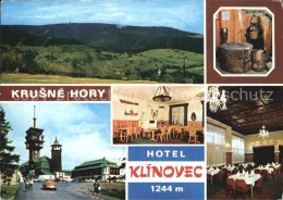 72512696 Krusne Hory Panorama Strassenpartie Hotel Klinovec Gaststube  - Tchéquie
