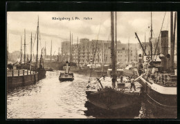 AK Königsberg I. Pr., Hafenpartie Mit Dampfern  - Other & Unclassified