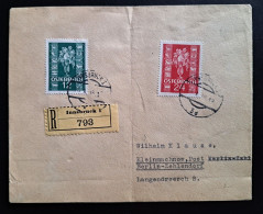 Reko-Brief Innsbruck 26.X.38 Nach Berlin Mi 658-59, Späte Ostmarkverwendung - Briefe U. Dokumente