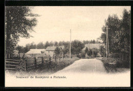 AK Kaukjärvi, Ortseingang Von Der Landstrasse Gesehen  - Finlande