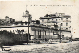 ALGERIE - ALGER - 588 - Boulevard De France Et Mosquée De La Rue De La Marine - Collection Régence (Leroux) - - Algiers
