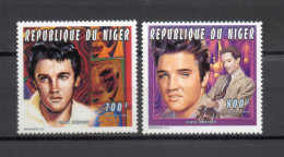NIGER  N° 869 + 870    NEUFS SANS CHARNIERE  COTE 8.00€     ELVIS PRESLEY - Niger (1960-...)