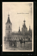 AK Suwalki, Russiche Kirche Mit Soldaten  - Ostpreussen
