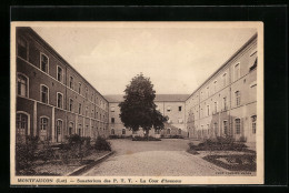 CPA Montfaucon, Sanatorium Des P. T. T., La Cour D`honeur  - Sonstige & Ohne Zuordnung