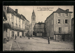 CPA Limogne, La Grand`Place Et L`Eglise  - Sonstige & Ohne Zuordnung