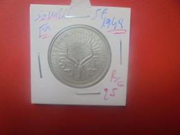 SOMALIS Française 5 Francs 1948 ASSEZ RARE (A.2) - Costa Francesa De Los Somalíes