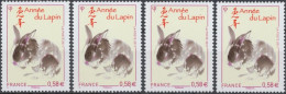 2011 - 4531 - Année Lunaire Chinoise De Lapin -- Issus Du Bloc Feuillet 4531 -- - Unused Stamps