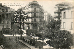 ALGERIE ALGER - 601 - Rue De Constantine  Et Boulevard Bugeaud - Collection Régence A.L. édit. (Leroux) - - Alger
