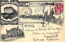 Mainz - Horn's Hotel Pfälzer (1896 Multi View) - Mainz