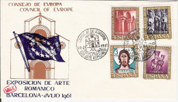 ESPAGNE ESPANA EUROPA COUNCIL OF EUROPE 1961 CONSEJO  BARCELONA EXPOSITION ARTE ROMANICO ART ARCHITECTURE - Andere & Zonder Classificatie