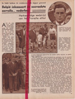 Voetbal Interland Rode Duivels X Frankrijk - Orig. Knipsel Coupure Tijdschrift Magazine - 1934 - Non Classés