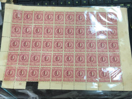 Vietnam South Sheet Stamps Before 1975(4$ Personne Humaine 1958) 1 Pcs 50 Stamps Quality Good - Vietnam