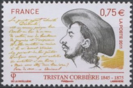 2011 - 4536 - Personnalité - Tristan Corbière (Edouard-Joachim Corbière), Poète - Neufs