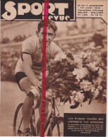 Oostende Criterium Wielrenner Coureur Ward Vissers - Orig. Knipsel Coupure Tijdschrift Magazine - 1934 - Ohne Zuordnung