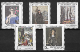 Czechoslovakia 1985 MiNr. 2841 - 2845 National Galleries (XVIII) Art, Painting, Frans Hals 5V  MNH**  6.50 € - Unused Stamps